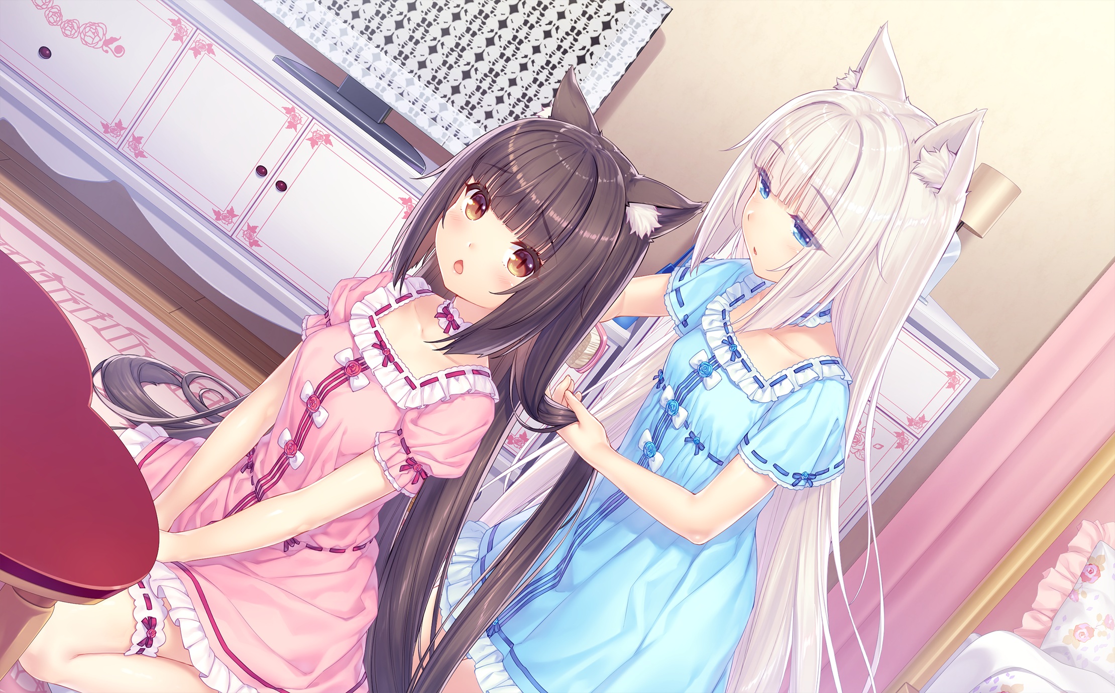 neko works sayori nekopara chocola vanilla animal ears game cg nekomimi ...
